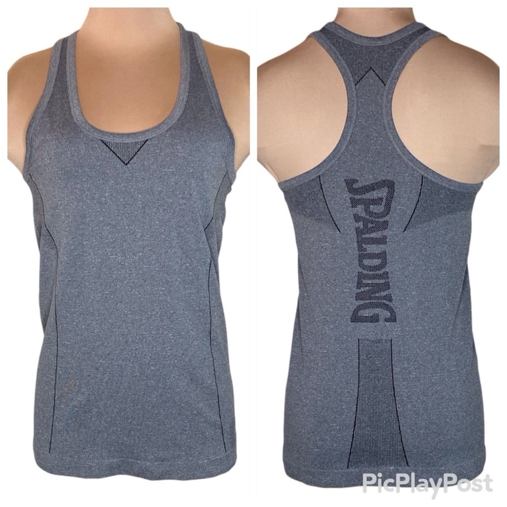 Spalding | Gray Athletic Racerback Tank S